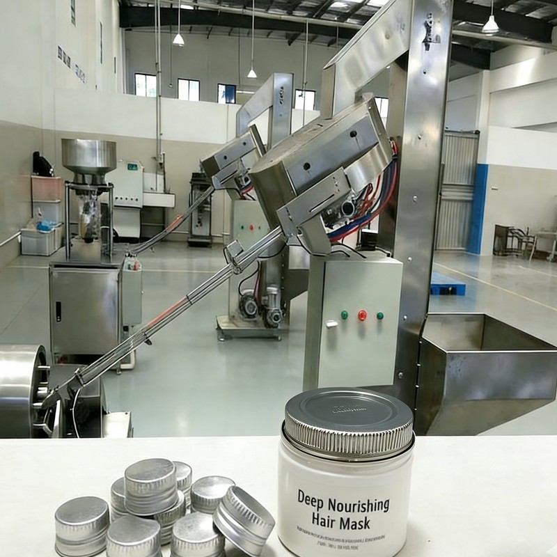 Глибоко живильна маска для волосся Лінія виробництва ковпачків з різьбою