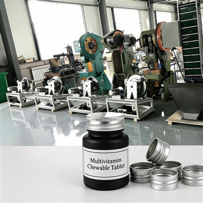 Лінія виробництва мультивітамінних жувальних таблеток з різьбовою кришкою